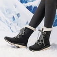 thumbnail image 6 of BURUDANI Women's Faux Fur Lined Water-Resistant Lace-Up Platform Winter Snow Boots, 6 of 6