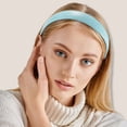 thumbnail image 2 of Unique Bargains Leather Head Bands for Women's Hair Thick Solid Colors Blue 1 PCS, 2 of 6