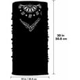 thumbnail image 2 of Bandana Noir Visage Partiellement Paisley Cagoule Cou Extérieur Masque, 2 of 6
