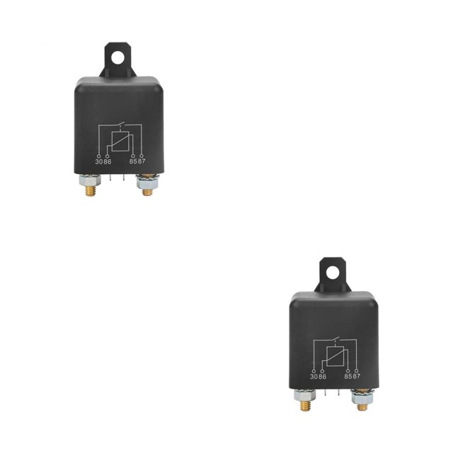 sweethay Relé de coche, interruptor electrónico Interior automotriz 100A, conector de repuesto para vehículo de automóvil, fijación de 12V100A Tipo 1 2piezas