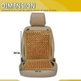 thumbnail image 3 of Ultra Comfort Car Natural Wooden Beaded Seat Cushion Beads Massage, 3 of 9