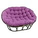 thumbnail image 3 of Blazing Needles Tufted Microsuede Double Papasan Cushion, Ultra Violet, 3 of 3