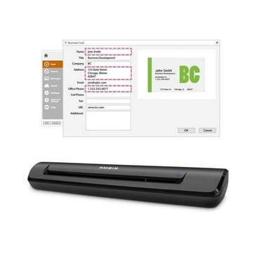 Ambir TravelScan Pro 600 Simplex Document Scanner with AmbirScan Receipt Software for Windows PC…