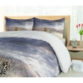 thumbnail image 5 of Ambesonne Savannah Duvet Cover Sets, Cloudscape Sunset Scene, 2-King, Beige and Grey, 5 of 7