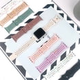 thumbnail image 6 of for Women Compatible with Apple Watch Bands 38mm 40mm 41mm, Silicone Replacement Butterfly Buckle Colorful Rainbow Dots for iWatch Bands Series 9 8 7 6 5 4 3 2 1 SE Ultra, Winered, 6 of 6