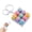 colorful yellow, variant on Cat Paw Silent Fidget Keyboard Toy, 9-Key Mini Presser for Stress Relief, Portable Pocket-Sized Anxiety Relief Tool, Cute Keychain for Backpack