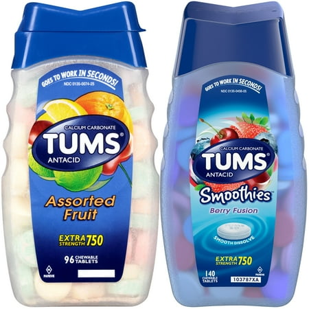 Nitro Fusion Berry - TUMS Extra Strength Assorted Fruit And Smoothies Berry Fusion Variety Bundle
