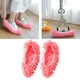 thumbnail image 5 of Zapatillas de trapeador Zulema Reutilizable polvo mopa limpiador 2 uds rosa, 5 of 7