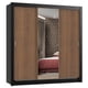thumbnail image 1 of Ropero Closet Madesa Mônaco 3 Puertas 1 Espejo Negro/Marrón, 1 of 5