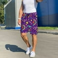 thumbnail image 7 of Kdxio Retro 80s Style Print Mens Sleep Shorts Bottoms Soft Comfy Pajama Wear Pants with Drawstring Pockets, 7 of 7