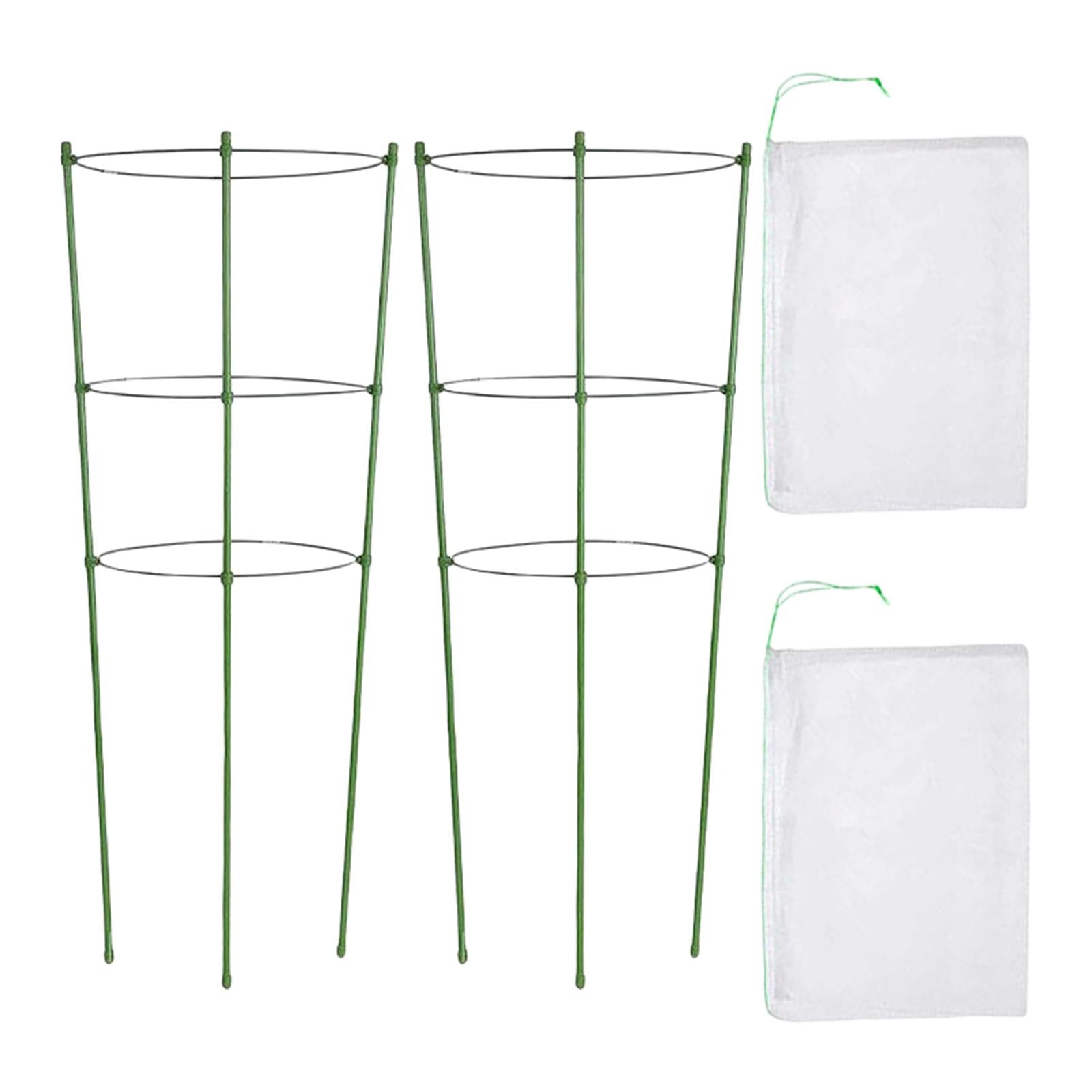 Plant Support Cages with Mesh Bag Structures Stand Cage for Garden