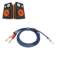 thumbnail image 2 of Adaptador De Audio Hembra De 3,5 Mm, Cable De 3,5 Mm A 2x 6,35 Mm Calidad De Sonido HiFi De Alta Sensibilidad De Grado Profesional Para PC Para Computadora Portátil Para EOTVIA No, 2 of 5