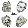 thumbnail image 5 of FORMRS Mini Backpack Purse for Women Quilted Travel Daypack Casual Shoulder Bag, Blue Floral, 5 of 7