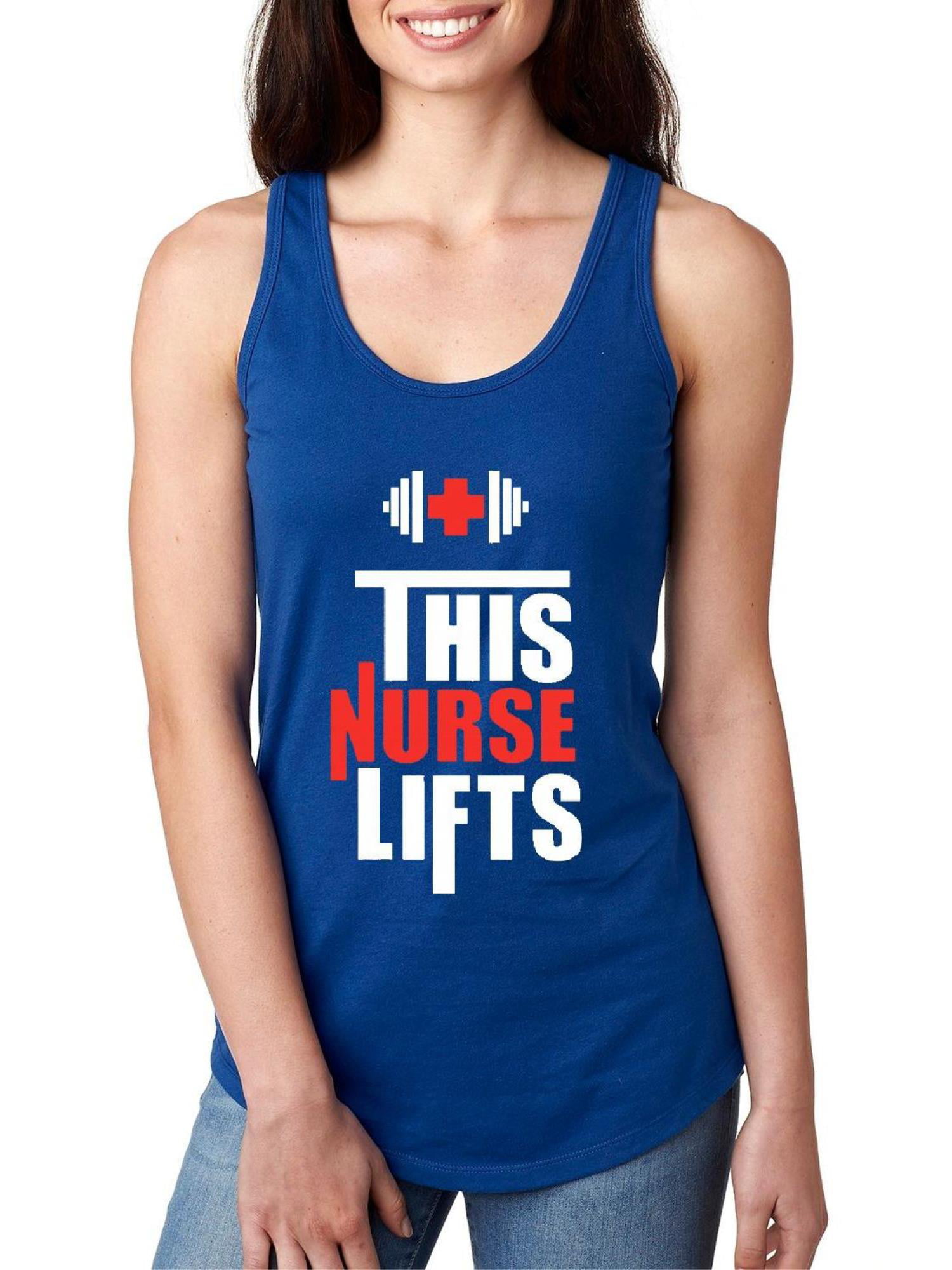 Mo Rong Wen Nurse Stethoscope Gift Womens Casual Essential Racerback Tank Top 