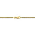 thumbnail image 4 of Solid 14k Yellow Gold 1mm Sparkle Singapore Chain Necklace - with Secure Lobster Lock Clasp 16", 4 of 6