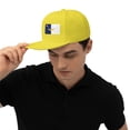 thumbnail image 7 of Flat Brim Hats for Men Flag Of The Azores Hip-Hop Snapback Hat Skeleton Hats, 7 of 7