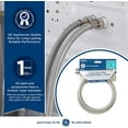 thumbnail image 3 of GE Appliances 4 Foot Stainless Steel Water Supply Hoses, 2 Count, PM14X10005, 3 of 6