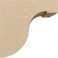 thumbnail image 3 of 12"W x 12"D x 12"H Wide Del Monte Rough Cedar Woodgrain TimberThane Corbel, Primed Tan, 3 of 6