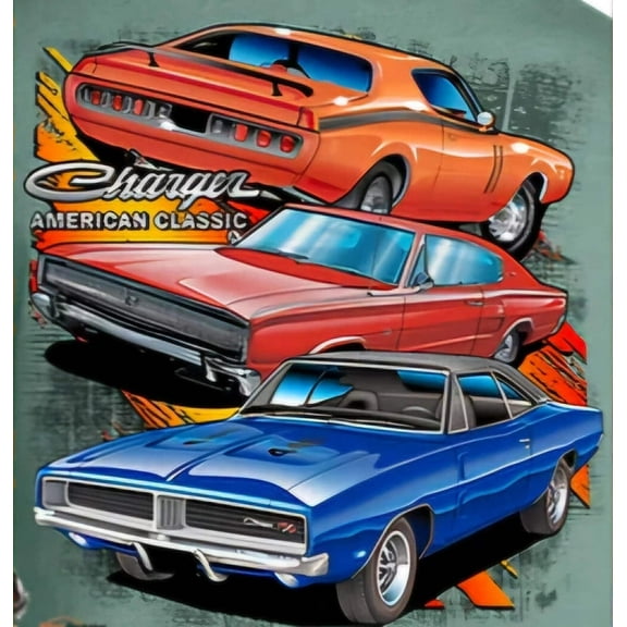 Dodge Charger 3 Generations Men's T Shirt Johny Rockstar Brand