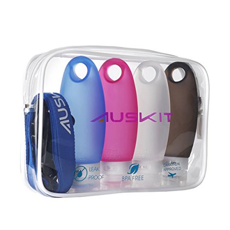 AusKit Travel Bottles TSA Approved Leak Proof, 3.3 OZ Leak Proof Travel Accessories