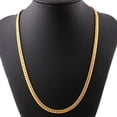 thumbnail image 3 of NGHnuifg Men Women Fashion Filled Curb Cuban Link Gold Necklace Jewelry Chain Necklaces Real Necklace for Women Chain Necklace for Pendant, 3 of 9