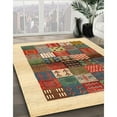 thumbnail image 3 of Ahgly Company Machine Washable Indoor Square Contemporary Sienna Brown Area Rugs, 3' Square, 3 of 7