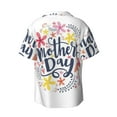 thumbnail image 2 of KLL Mother's Day Print Men's Shirt Short Sleeve Button Down Summer Cuba Beach Shirts- X-Large, 2 of 7