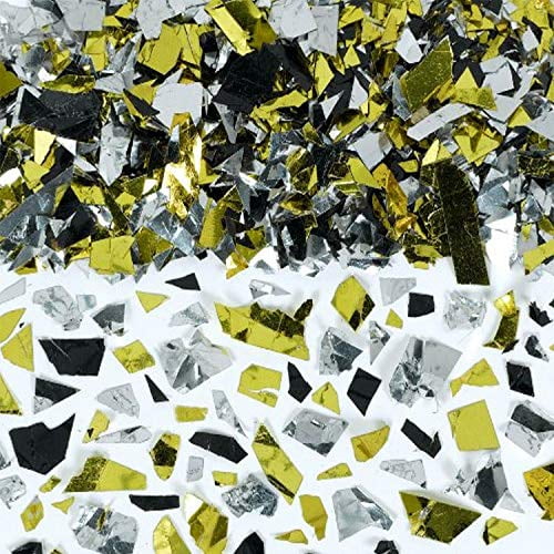 amscan Amscan Party Sparkle Silver | Gold and Black Confetti | 1 pack | Party Decor