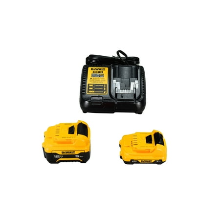 DeWalt DCB135C 2 Piece 12V 3/5Ah Lithium Ion Batteries and Charger Starter Kit