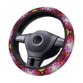 thumbnail image 4 of Bingfone Colorful Tie Dye Stained Glass 3 Steering Wheel Cover - Universal 15 Inches Car Steering Wheel Covers Grip Auto Internal Accessories, 4 of 7