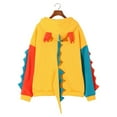 thumbnail image 3 of Puntoco moda mujer Casual estampado manga larga empalme dinosaurio sudadera tops Puntoco Puntoco-3043, 3 of 6