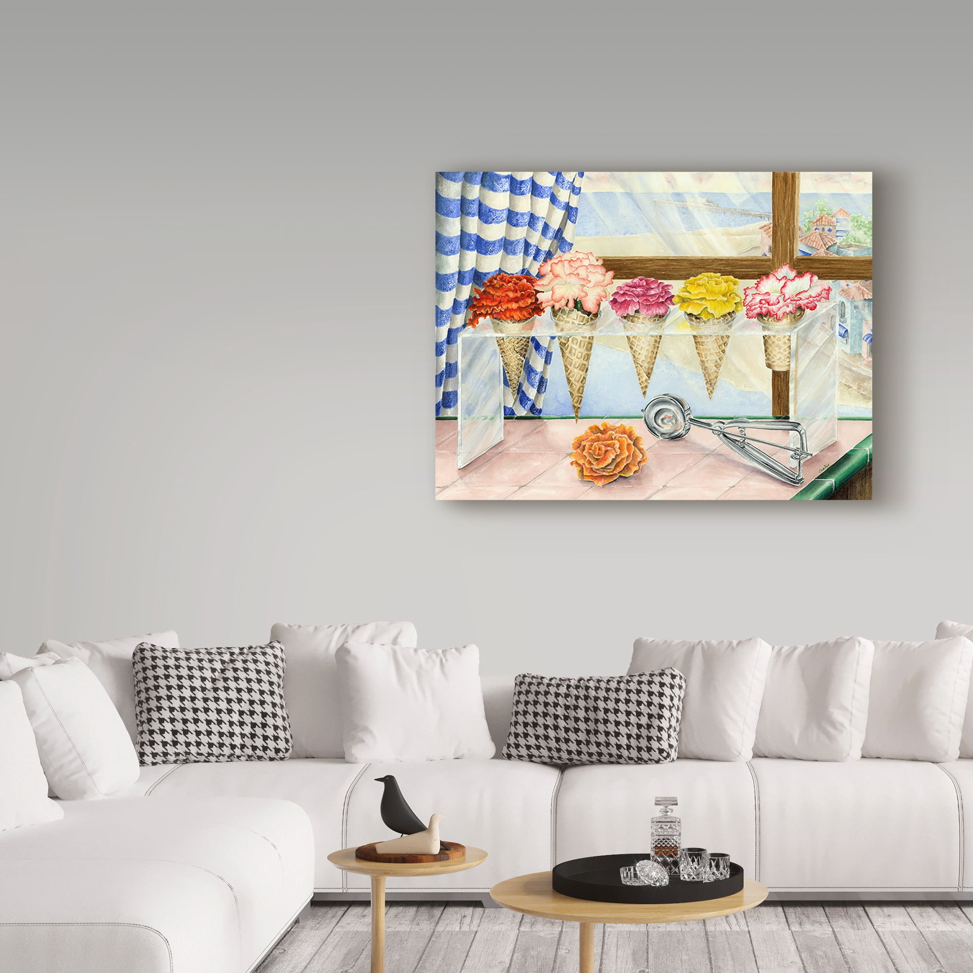 Trademark Fine Art 'Begonias A La Mode' Canvas Art by Charlsie Kelly