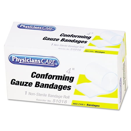 PhysiciansCare by First Aid Only First Aid Conforming Gauze Bandage 4 wide