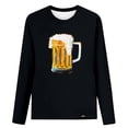 thumbnail image 3 of GERsome Women's Long Sleeve Tops Bavarian Oktoberfest Traditional National Print Casual Loose Crew Neck Shirts for Women(S-XXXL), 3 of 5