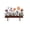 Multicolor-1A Home Decor, variant on JJV Rustproof Wrought Iron Garden Fence with Ground Spike Barrier for Pets and Small Animals Outdoor Yard Lawn Decoration Weatherproof Coating 11.8x7.9in