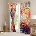 thumbnail image 3 of Homewish Teens Graffiti Art Blackout Curtains Set of 2 (52x84 Each), Modern Fashion Artwork Window Curtains, Vintage Oil Printing Curtains and Drapes, Living Room Curtains Decor, 3 of 6