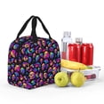 thumbnail image 4 of Pofeuu Skull rainbow star mushroom Print Lunch Bag Lunch Box Large Capacity Insulated Lunch Bag for Adult, Leakproof Reusable Lunch Tote Bags for Work, 4 of 5