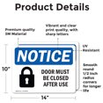 thumbnail image 2 of (2 Pack) Door Must Be Locked After Use Sign, 2 of 7