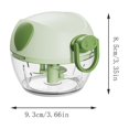 thumbnail image 7 of Manual Garlic Chopper, Stainless Steel Food Processor with Pull Cord, 9.3x9.3x8.5cm Portable Size for Easy Mincing & Dicing, Non-slip Grip for Safe Handling, Ideal for Small Kitchens,, 7 of 7