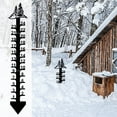 thumbnail image 2 of Sunshinehomely 24 Inch Snow Gauge, Snow Measuring Stick Outdoor, Winter Snow Ruler Snowfall Measuring Gauge, Metal Christmas Snow Gauge, Iron Art Snow Gauge for Yard Christmas Decorations, 2 of 6