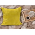 thumbnail image 2 of Yellow Fluffy Throw Pillow Cushion Cover, Hippie Flower 's 70s Retro Themed Pattern Floral Daisy Design Artprint, Rectangle Accent Pillow Case, 36" x 16", Yellow and White, by Ambesonne, 2 of 5