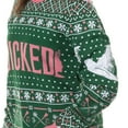 thumbnail image 3 of Wicked Adult Glinda and Elphaba Knit Ugly Christmas Sweater, 3 of 5