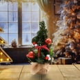thumbnail image 6 of Jacenvly New Christmas Ornaments Sets 8 Inches Mini Christmas Tree Christmas Decoration Supplies Desktop Ornaments Scene Decoration Props Empty Hall Kitchen Ornaments Holiday Gifts Fall Decor, 6 of 7