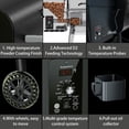 thumbnail image 6 of KingChii Pellet Grill Smoker with Side Shelf, 456 SQ.IN Grill with PID Temperature Control for Outdoor Cooking, BBQ Camping and Patio, Black, 6 of 13