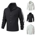 thumbnail image 1 of Veste Homme Veste Fine Veste Décontractée Coupe-Vent de Sport Veste à Capuche Veste Légère Veste Décontractée Noire m, 1 of 4