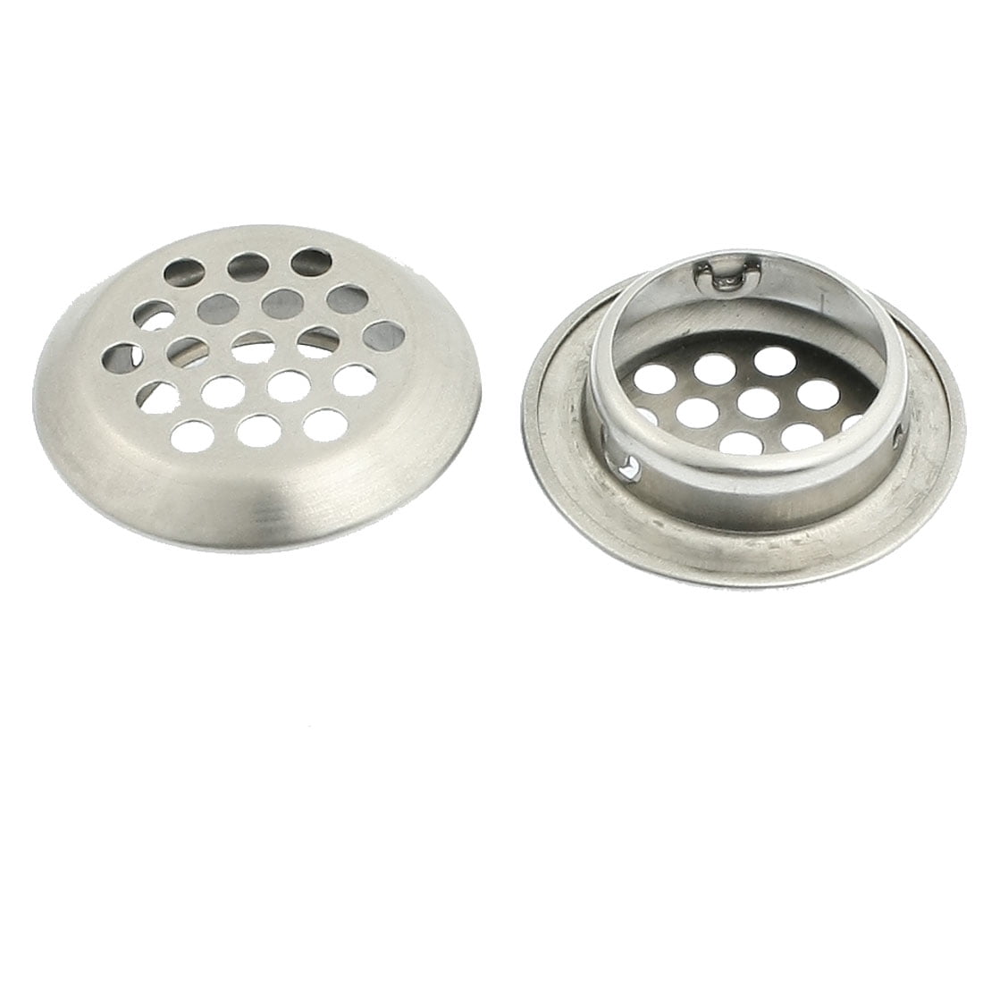 2 Pcs Utility Stainless Steel Kitchen Bathroom Basin Sink Strainers