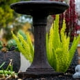 thumbnail image 4 of XBrand 28" BirdBath Water Fountain, 1-Tier, Outdoor, Brown Resin, Auto Shut Off Pump, Decorative Water Fountain, Outdoor Water Feature, Lawn and Garden, 4 of 13