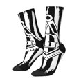 thumbnail image 2 of Women'S Novelty Funny Crew Socks Men'S Freemason Masonic Flag Design Socks, 2 of 7