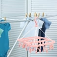 thumbnail image 4 of ELAYARD 2Ud Colgador De Ropa Con Clips Múltiples Rosado Para Eficiente En Hogar, 4 of 6