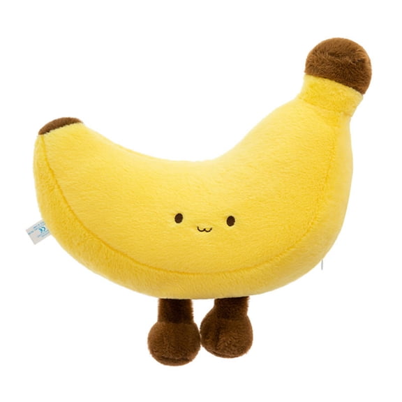 Long Banana-Shaped Body Pillow - Soft Velvet Plush Throw Cushion, Fun Fruit Decor for Sofa or Bedroom, Super Cozy & Stress-Relieving